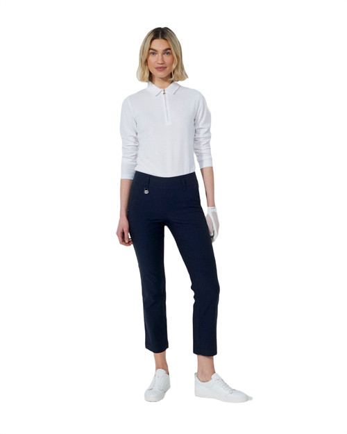 Magic Dark Navy Straight Ankle Pants image 1