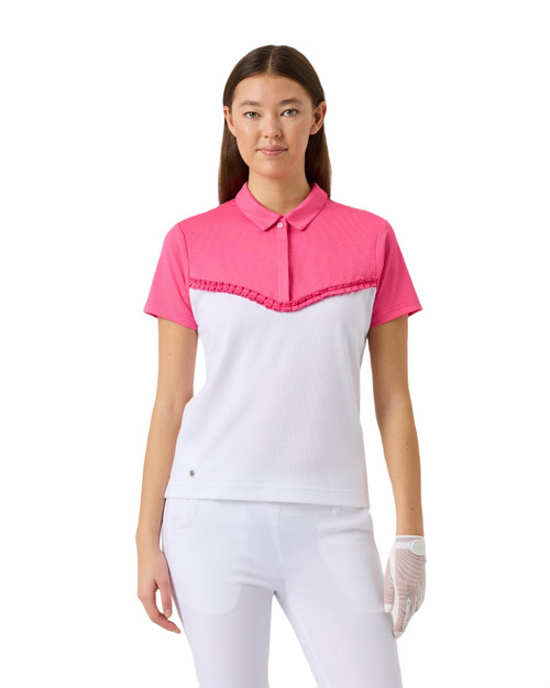 Yoke Radiant Pink Short Sleeve Polo Shirt image 1