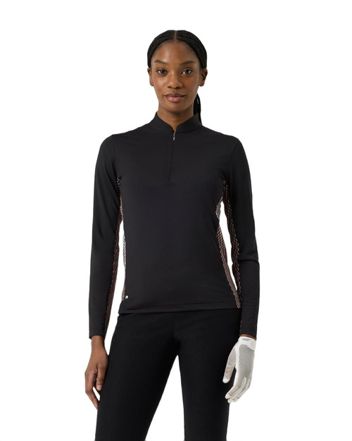Breeze Black Long Sleeve Half Neck Top image 1
