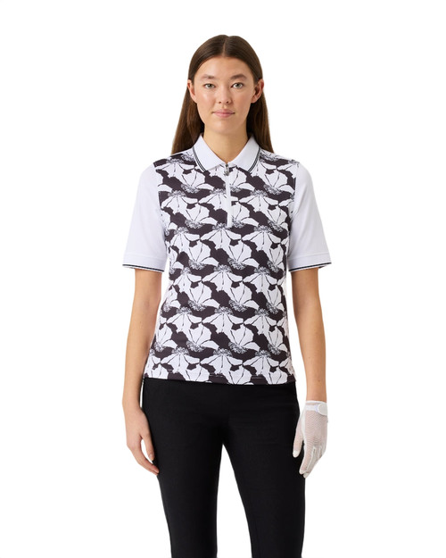 Night Flower Half Sleeve Polo Shirt image 1