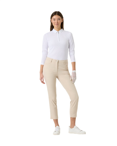 Lyric Oyster Beige Ankle Pants V2 image 1