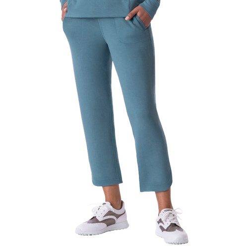 Sueded Blissful Knit Straight Crop Pant image 1