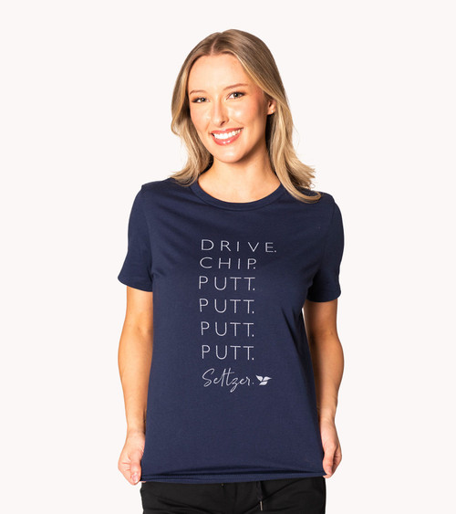 Putt, Putt Seltzer Crewneck Tee Navy image 3