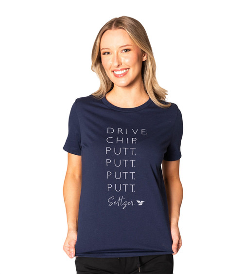 Putt, Putt Seltzer Crewneck Tee Navy image 3