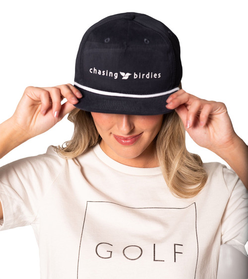 Chasing Birdies Rope Hat Navy image 4