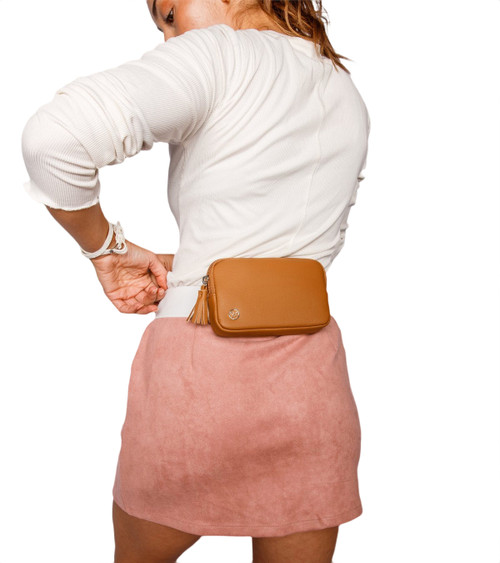 Moneypenny Belt Bag Tan/Silver image 13