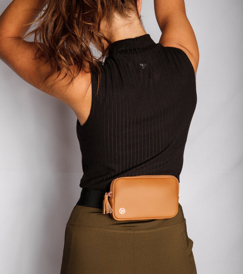 Moneypenny Belt Bag Tan/Rose image 8