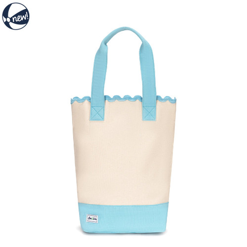 Scalloped Wine Tote