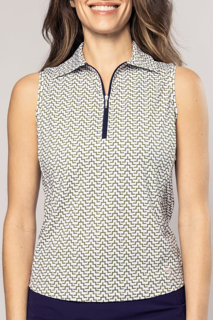 Golftini Vespa Sleeveless Cool Girl Polo