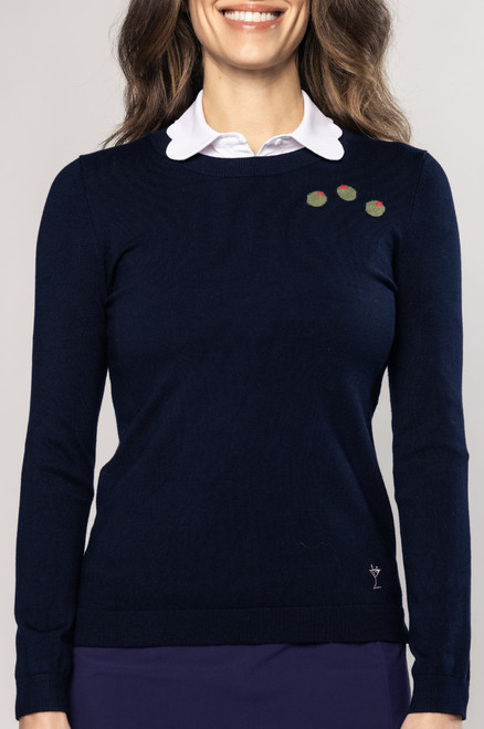Golftini Olives Crewneck Sweater