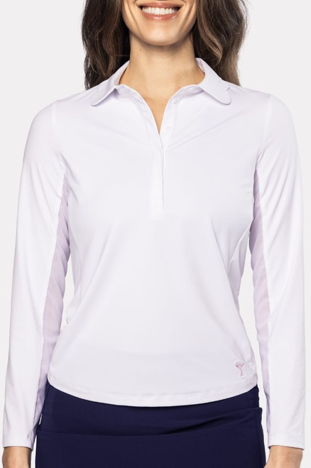Golftini White Long Sleeve Darling Polo