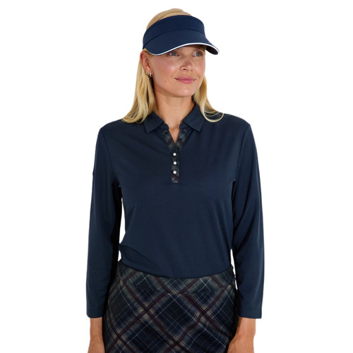 Women Limerick 3/4 Sleeve Navy Combo image 22