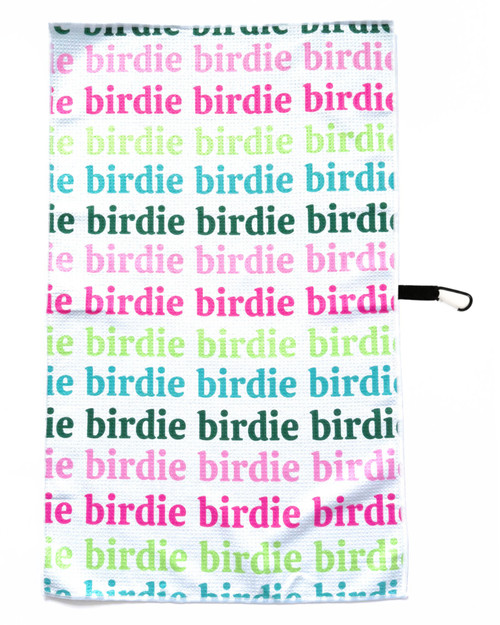 Women’s Golf Towel | Colorful Birdie Print image 1