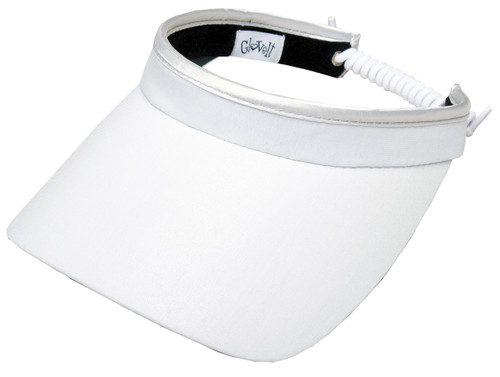 Glove It White Clear Dot Ladies Golf Visor