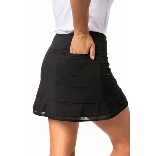 Golftini Top Golf Black Ladies Golf & Tennis Skort