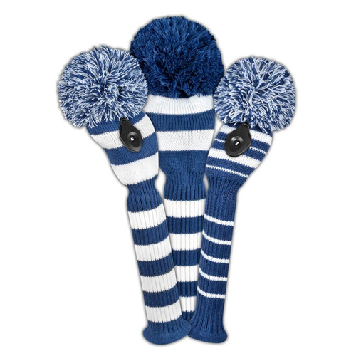 Just4Golf Headcover Set - Navy & White Stripe