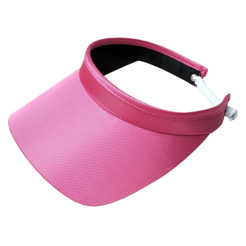 Glove It Pink Solid Coil Visor - ladies golf visor