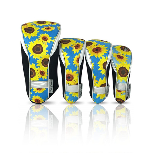 Taboo Fashions Ladies Club Cover Set - Sultry Sunflowers