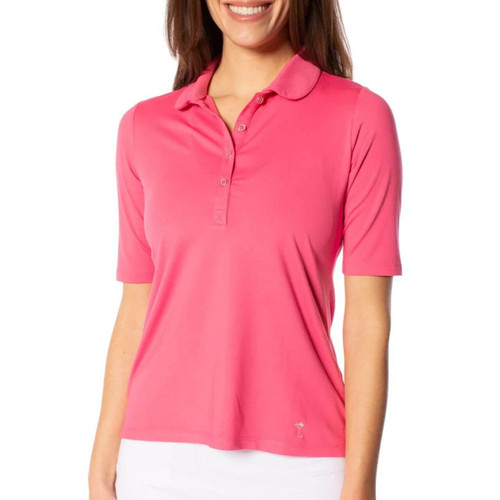 Golftini Hot Pink Fabulous Elbow Polo 