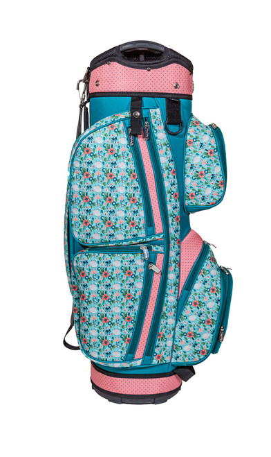 Women’s Golf Cart Bag with 14-Way Divider, Storage Pockets & Floral Design – Florence image 3