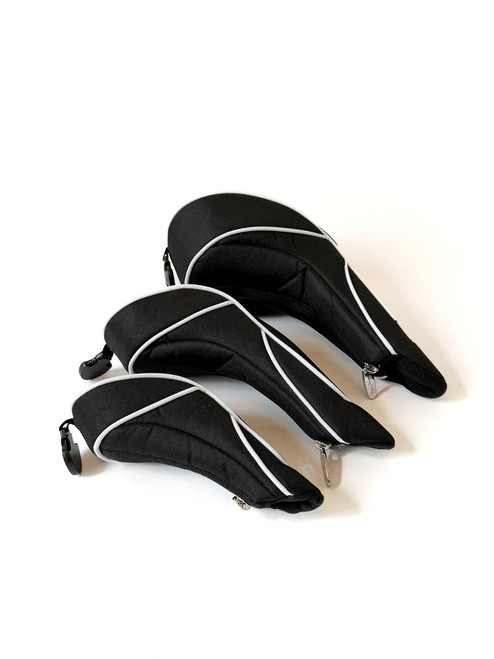 Black with White Piping Set of Headcovers image 2