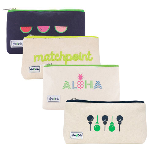 Ame & Lulu Brush It Off Cosmetic Cases - Sale