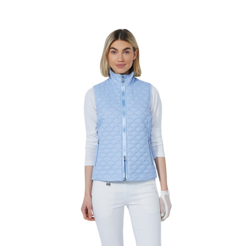 DS Quilt Blue Heron Padded Vest image 1