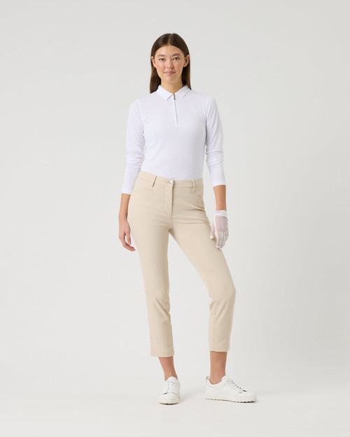 Lyric Oyster Beige Ankle Pants V2 image 1