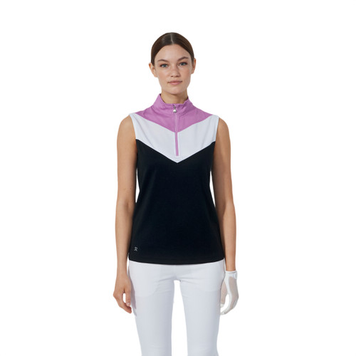 DS Black Block Sleeveless Polo Shirt image 1