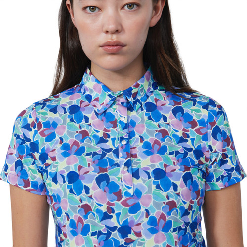 DS Art Leafs Multi Color Print Short Sleeve Polo Shirt