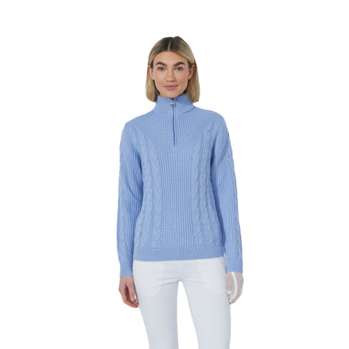 DS Blue Heron Cable LS Pullover Lined