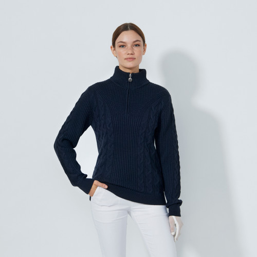 DS Dark Navy Cable LS Pullover Lined image 1