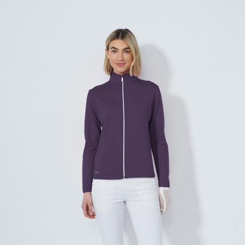 DS Cholet Dark Purple Full Zip Midlayer Jacket image 1