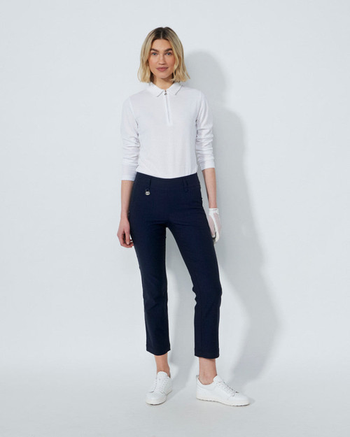 Magic Dark Navy Straight Ankle Pants image 1
