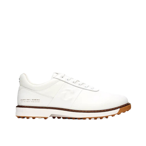 white leather golf shoes, Duca del Cosma white leather golf shoes, Duca del Cosma