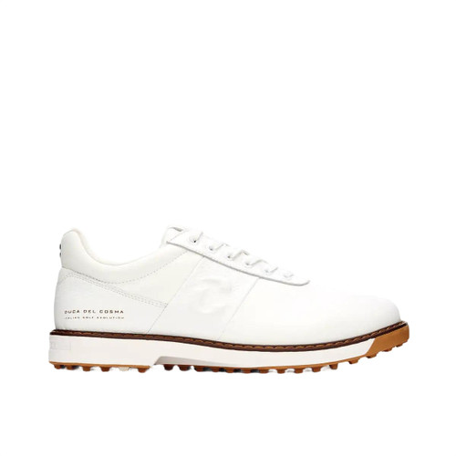 white leather golf shoes, Duca del Cosma