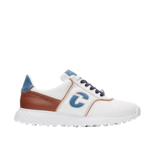 Positano white mens Golf Shoes Duca del Cosma Waterproof best golf shoe for the golf course