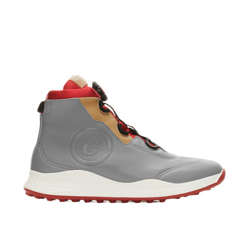 Toscana grey women's golf shoe is the best winter golf boots for women's and made from Sustainable Microfibre and Leather