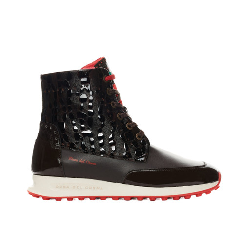 Lorenza Brown Women's waterproof Golf Shoe keeps you warm during the colder rounds of golf and is the best women's golf boots