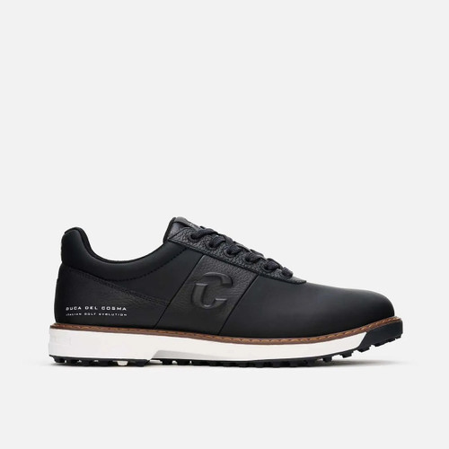 black leather golf shoes, Duca del Cosma