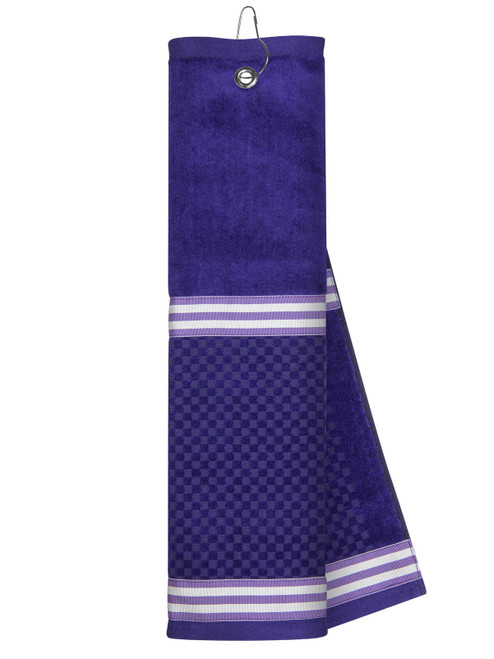 Just4Golf Purple Towel with Ribbon