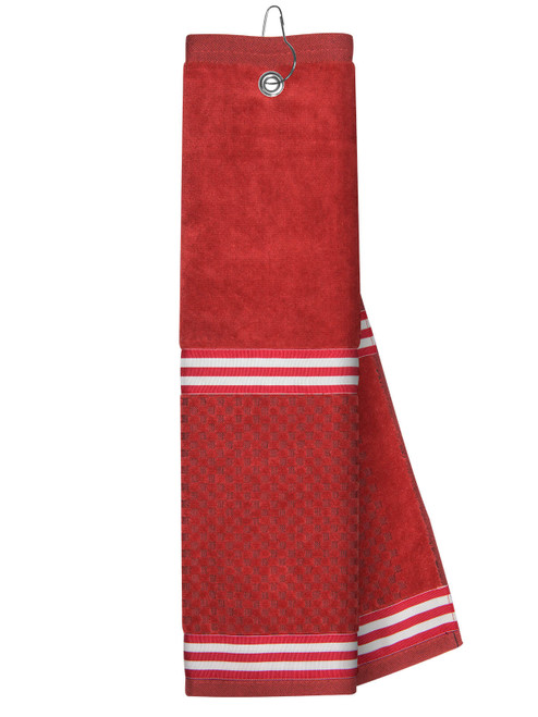 Just4Golf Red Towel with Ribbon