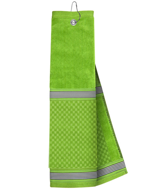 Just4Golf Lime Towel with Ribbon