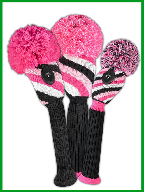Just4Golf Stripe Knit Headcover Set