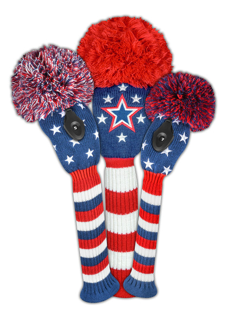 Just4Golf Stars & Stripes Headcover Set