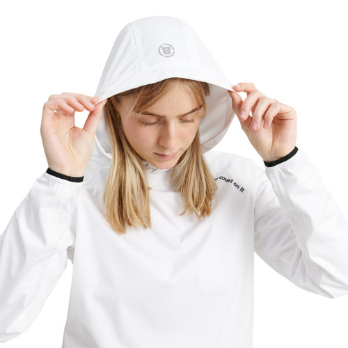 Women Bounce Waterproof Hoodie White image 12