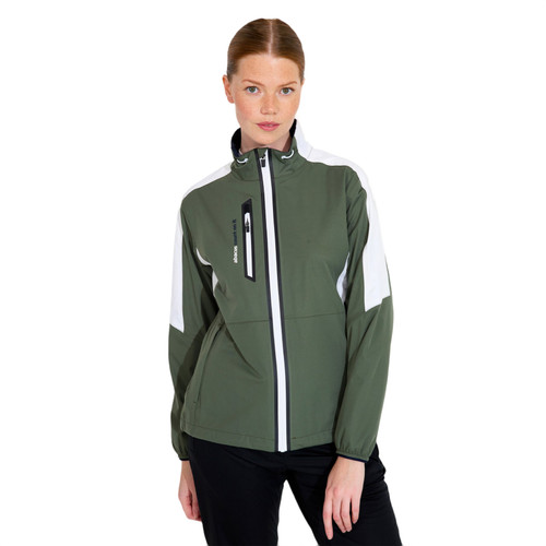 Women Bounce Rain Jacket Forest image 8