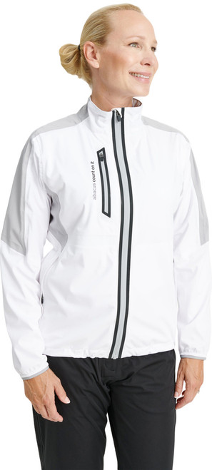 Women Bounce Rain Jacket White Lt/Grey image 43