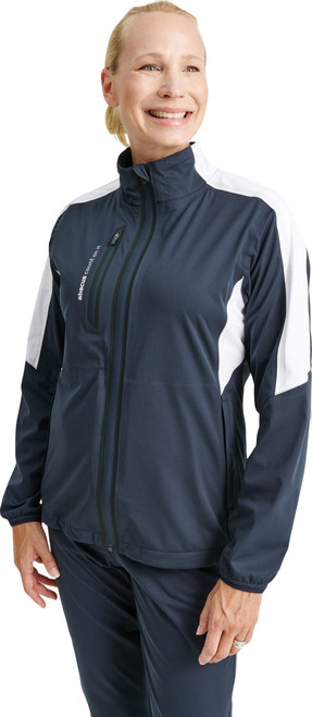 Women Bounce Rain Jacket Navy White image 47