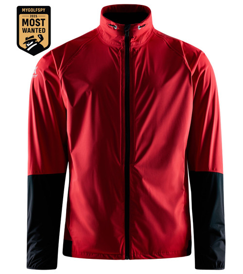 Men's Pitch 37.5 Waterproof Golf Jacket Red image 47